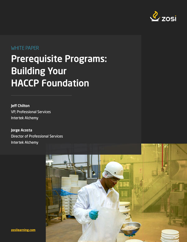 White Paper Preview - HACCP Prerequisite Programs