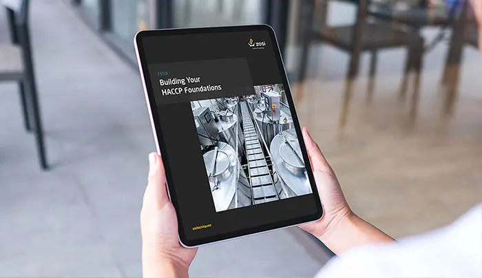 Person holding tablet